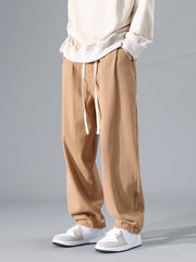Men's Classic 100% Cotton Drawstring Trousers - Modern Icon