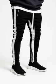 Striped Black Jogger