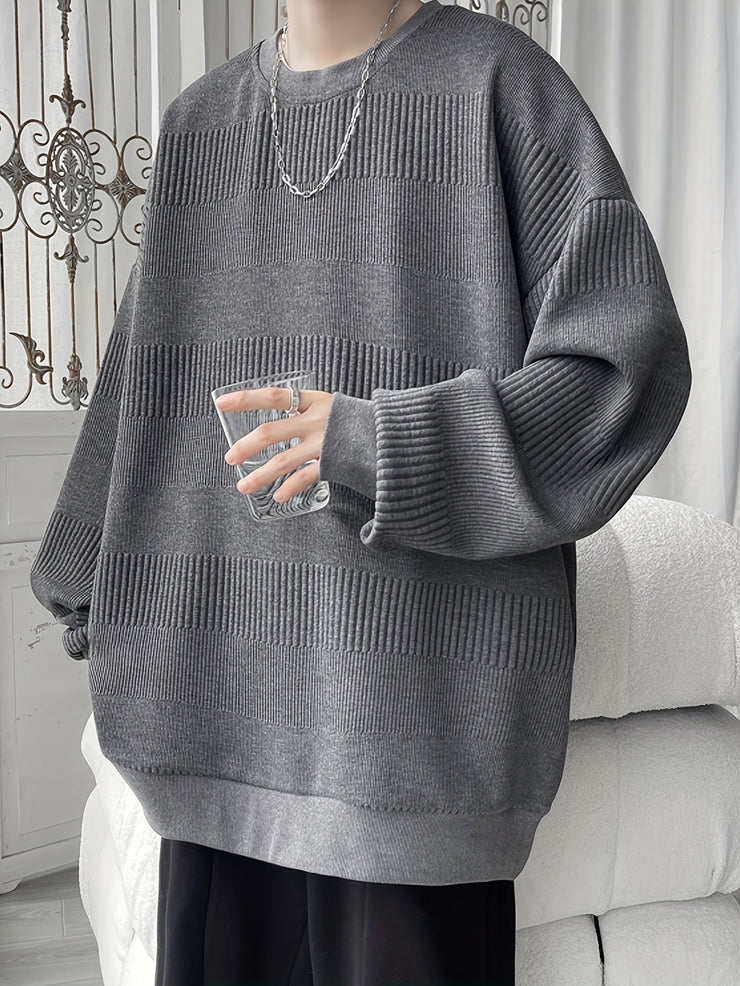 Oversized Solid Knit Pullover - Modern Icon